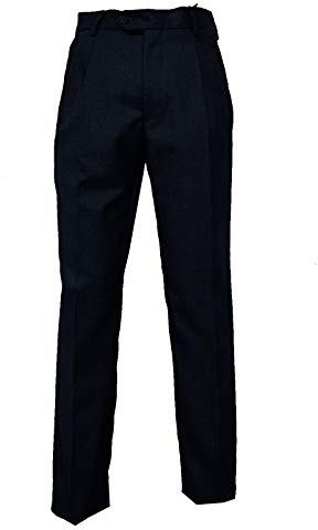 Pantalone Classico Lana Due Pinces Vigogna Made In Italy Tasca America 46 a 62 taglia 46 colore blu