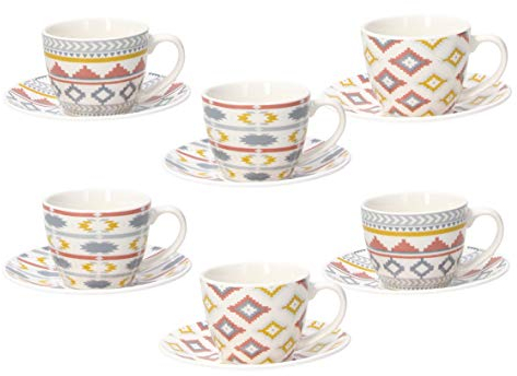 Tognana, Set 6 tazze caffè con piatto