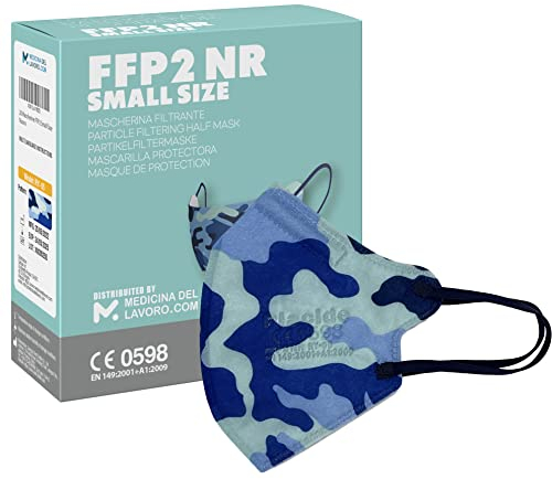 20 Masque FFP2/KN95 Rose Taille Small Certifiés CE, Masque Jetable 4 Couches, Masques Respiratoire de Protection contre la Poussière, Masque Respirant à Forte Filtration BFE≥95, 20 Pièces