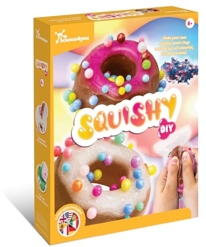 Science4you Taba Squishy Gel para Niños - Kit para hacer Squishies Coloridos y Personalizados, Juguetes Antiestres, Muñecos Squishy DIY, Juego Squeeze, Regalos Cumpleaños para Niños y Niñas 6 7 8 años