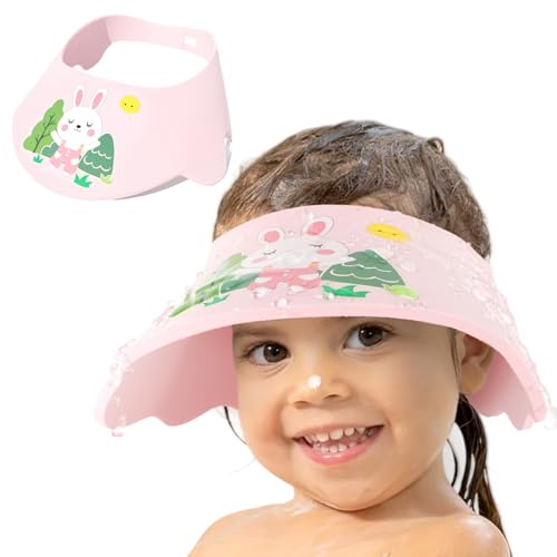 Cuffia da doccia per neonati e bambini – Chiusura in velcro regolabile in morbido materiale EVA, protegge occhi, naso e orecchie dall'acqua e shampoo, perfetta per lavare i capelli senza stress