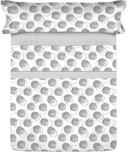 Donegal Collections Juego de Sabanas Cama 105 - Juego de Sabanas 105x190 Clion Gris - Ropa de Cama 3 Piezas Incluye Sabana Bajera, Sabana Encimera y Funda de Almohada - Microfibra Extra Suave