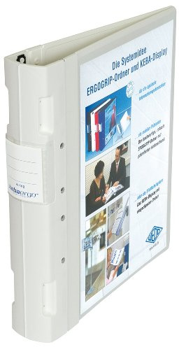 Wedo Ergogrip 5818000 Presentation Folder (A4, 4-Ring Mechanism, Plastic, 31.3 x 5.6 x 28.0 cm) White