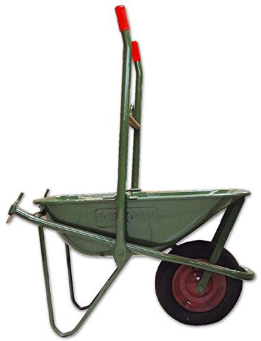 MAURER Carriola Ribaltabile X Elevatori, Modello Ribaltabile, Vasca in Lamiera 70 L, Verde, Pneumatico