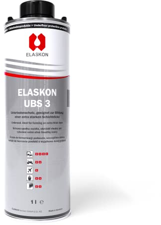 ELASKON UBS 3 - Unterbodenschutz 1 Liter (ohne Sprühsytem) / Korrosionsschutz Spray und Rostschutz Spray/Unterbodenschutz für Auto/Unterbodenschutz Bitumenbasis