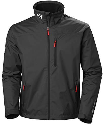 Helly Hansen Herren-Regenjacke Crew wasserdicht winddicht atmungsaktiv, 990 Schwarz, Größe XL