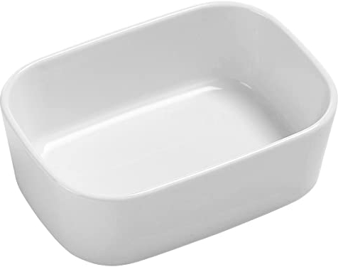 Rosti Modula Auflaufform Klein, Robuste Backform Rechteckig aus Verstärktem Keramik/Porzellan, Ofenfest, Gefrierschrank- und Spülmaschinen-geeignet, Stapelbar, 15 x 11 x 5 cm, Weiß