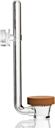 TWINSTAR CO2-Diffusor S | Süßwasseraquarien bis 450 Liter | Ultraklares Acrylglas - Hergestellt in Südkorea | Extrem feine Perlen | Porösere Membran (Größe S - für Aquarien bis 100 Liter)