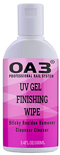 Nail Finisher UV Gel Treatment Cleaner Finishing Wipe Solution Remove Sticky Residue Brush Cleaner 100ml