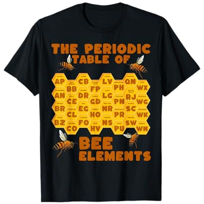 Chemistry Beekeeping Periodic Table For Apiarists Beekeeper T-Shirt