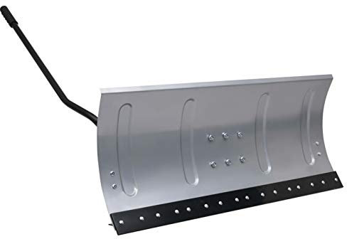 Tidyard Snow Shield Snow Plough Plow Snowplough Blade for Lawnmower with Adapter 100 cm