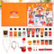 BODY & EARTH Adventskalender 2024 für Frauen, Weihnachtsgeschenke für Frauen, 24PCS Weihnachtsbad Sets mit Geschenkbox, 2 Weihnachtsbaum Ohrringe, Bubble Bad etc., Weihnachtsgeschenke für Frauen
