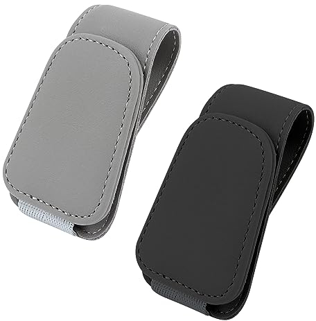 MXTIMWAN 2 Pièces Porte-Lunettes de Voiture Magnétique, Support Lunettes pour Voiture, Universel, Clip de Support de Lunettes de Soleil pour Voiture Pare-Soleil, Auto Accessoires