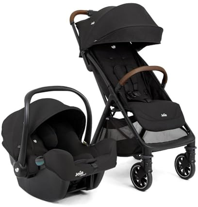 Joie - Pact™ Pro - Poussette Légère Et Compacte - Pliage Facile À Une Main - Compatible Sièges Auto - Harnais 5 Points - Suspension Tout-Terrain - Coloris Shale - Dès la Naissance