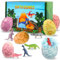 Bombe da Bagno Bambini Dinosauri, Dwafill 6 Pezzi Palla da Bagno con Sorpresa, Bombe da Bagno Bambini, Natale, Compleanno, Regali di Festa, Bombe da Bagno Bambini DinosauriNaturali