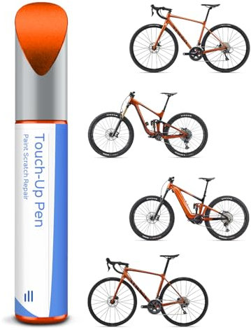 PARTS4EV Amber Glow Gloss Bicycle Paint - Touch Up Paint for Giant, Use Paint Pen for Metal and Plastic - High Coverage Bicycle Paint (#FF6E25)