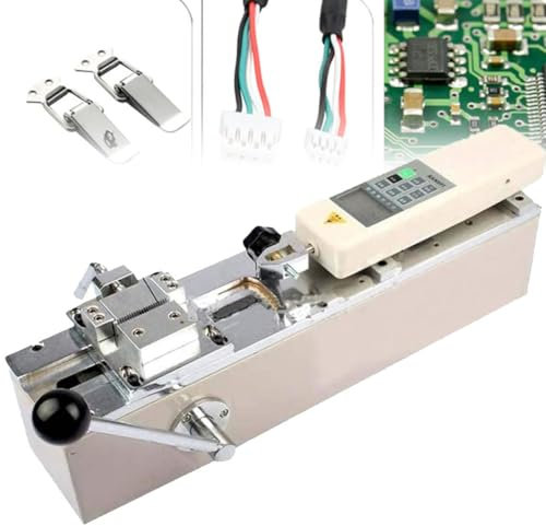 Medidor de fuerza de tracción digital horizontal manual - Medidor de fuerza digital de 500 n - Medidor de fuerza de tracción - Recorrido efectivo de 150 mm - Equipo de prueba de fuerza
