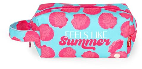 LEGAMI – Sac isotherme pour crèmes solaires, pochette pour la plage, protège le smartphone des rayons du soleil, fermeture éclair, sangle latérale pratique, 18 x 14 x 10 cm