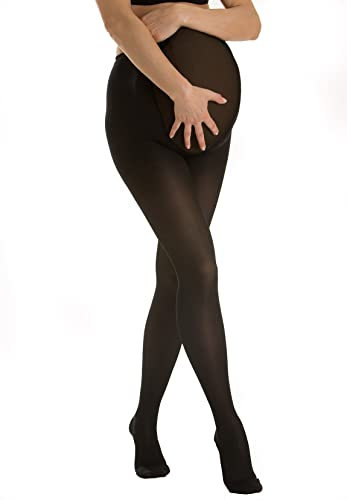 Relaxsan Microfibra 890M (Nero, Tg.4) collant premaman compressione 140 Den