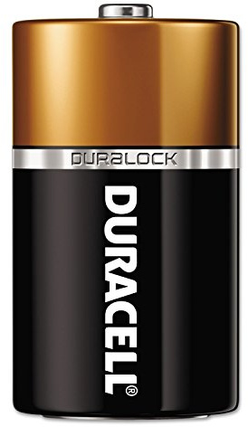 DURACELL MN1300BKD CopperTop Alkaline Batteries with Duralock Power Preserve Technology D 72/CT