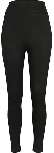 Urban Classics Ladies High Waist Jersey Leggings, Leggings, Mujer, Negro (Black 00007), XL