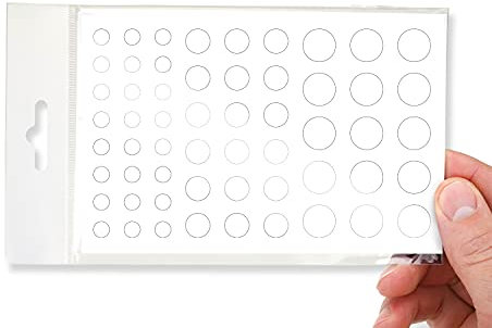 BLOCKED Stackable Webcam/Camera Vinyl Covers | 57 Low-Tack Restickable Webcam Sticker | Multiple Sizes | White 57-Pack (Ultra Glossy)