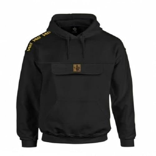 Vass Culture Hoody with Zipped Chest Pocket: Black: Medium