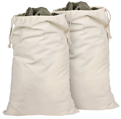 Aucuu 70 x 45 cm Sacchi per Biancheria, Sacchi Borsa da Viaggio per Lavanderia, Borsa Organizer con Coulisse Grande, Borsa per Biancheria per Campeggio, Dormitorio Studentesco, Deposito Domestico