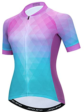 Cykeltröja kvinnor cykeltröjor team cykelkläder damer cykling toppar tights, Ht2004, S