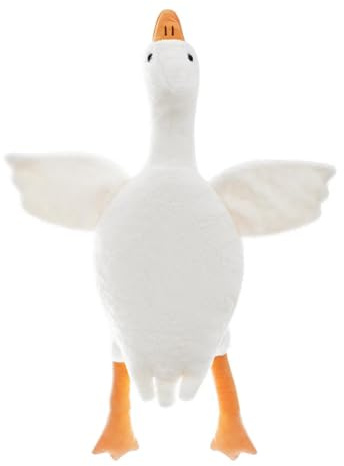 Kiuiom Morbido Cuscini Oca Animali,Peluche D'oca,Animale Di Pezza D'oca Carino,Confortevole In Cotone Pp Oca,Leggero Cuscino Farcito Simpatici,Per Bambini E Ragazze,40CM