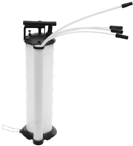 Kanbihao Pompe vidange Huile Moteur, aspirateur d'huile pour Voiture, Moto, Tondeuse, Pompe d'aspiration d'huile avec 4 tuyaux, Pompe d'aspiration de Liquide de 6,8 l pour Huile Moteur, Huile de