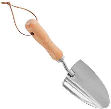 Trädgårdsskyffel - handspade för landskapsarkitektur - robust spade i rostfritt stål för trädgårdsterrasser utomhus erfarna seniorer nybörjare