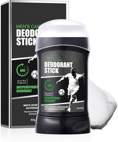 Roll on Deodorant for Men, Anti Sweat Deodorant Stick with Mint & Citrus Fragrance, 48HR Long-Lasting Refreshing Antiperspirant, Natural Travel Deodorants Fast Drying No Stains(50g)