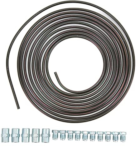 AOWINHIT Kit de Línea de Freno de Cobre Níquelado 0.028 Pulgadas de Espesor para el de de Frenado Hidráulico 5m, Línea de Aceite de Freno, Manguera de Aceite de Freno