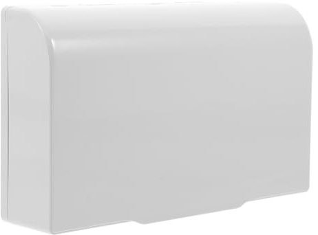 KICHOUSE Copertura per Scatola Elettrica da Esterno Installazione Adesiva, Materiale Plastico Bianco, Pratica e Semplice per Protezione Doppia 86