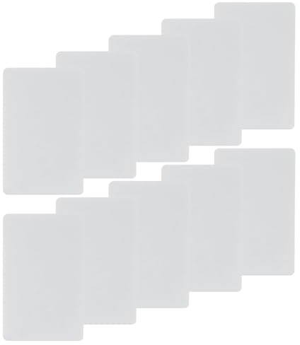 jojofuny Cartes de Nettoyage PVC Blanches Lot de 10 et Performance Fiable et Efficacité Améliorée pour Lecteurs de Cartes Bancaires pour Hôtels et Environnements Financiers Hôtels