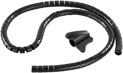 dream audio Kabelkanal flexibel: Flexibler Kabelschlauch 22mm mit Einfädeltool, 1.5m in schwarz (Flexible Kabelkanäle, Kabelschacht flexibel, Kabelbinder)