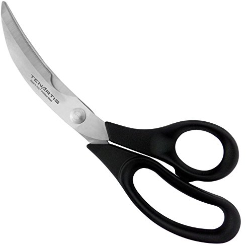 Tenartis Trinciapollo in Acciaio Inox 25 cm con Manici Nylon con Custodia in PVC 561 Made in Italy