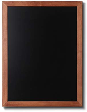 Lavagne con cornice in legno di faggio 60 x 80 cm | Lavagne da appendere in orizzontale o in verticale | Lavagna scrivibile con gessi o pennarelli a gesso liquido per menu o promemoria.