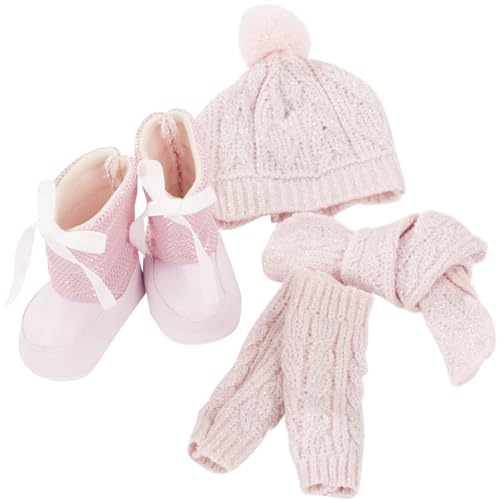Götz 3403278 Winter Must Have Puppen-Set - Puppenkleidung für Babypuppen Gr. M von 42-46 cm und Stehpuppen Gr. XL von 45-50 cm - 4-teiliges Set