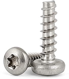 200 pièces ST2.2×6.5mm 304 acier inoxydable rapide tête de queue plate tête ronde fleur de prunier étoile forme interne hexagonale queue plate vis autotaraudeuse