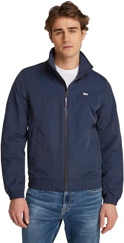 Tommy Jeans Cazadora de Entretiempo para Hombre TJM Essential, Azul (Dark Night Navy), XS