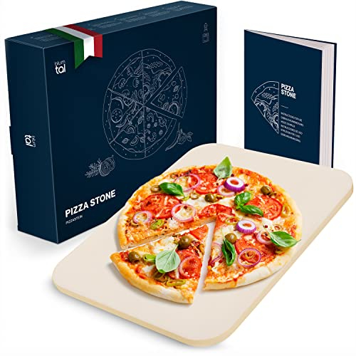 Blumtal Pietra Refrattaria per Pizza da Forno - Pietra Lavica per Barbecue a Gas - Resistente al calore fino a 900 °C - Pietra Refrattaria da Forno e Griglia - Pietra Ollare Pizza
