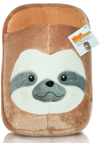 Things2KeepUWarm Heated Foot Muff Sloth - Hot Water Bottle Foot Warmer for Cold Feet
