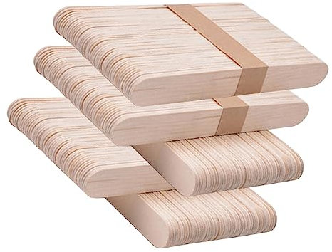 SEWACC Holz-bastelstäbchen Für Jungen Und Mädchen 250 Stück Stäbchen Eisstäbchen Bastelbedarf