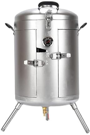 Barril de carbón para Barbacoa, Parrilla para Barbacoa, Barril de carbón para Barbacoa, Cilindro para Barbacoa para Estufa Colgante, Acero Engrosado, Resistente y Duradero, con termómetro, p
