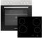Respekta Set forno e fornelli da incasso HS2001-26 / Classe di efficienza energetica A/Vano cottura da 72 litri con 7 modalità di cottura/Piano cottura in vetroceramica - 9 livelli di potenza