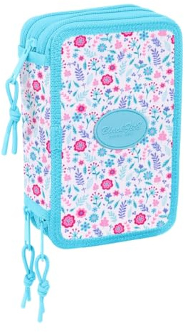 safta BLACKFIT8 Cool - Trousse Scolaire avec 37 Outils Inclus, Trousse pour Enfant, idéale pour Les Enfants de 5 à 14 Ans, Confortable et Polyvalente, qualité et résistance, 12,5 x 5,5 x 19,5 cm,