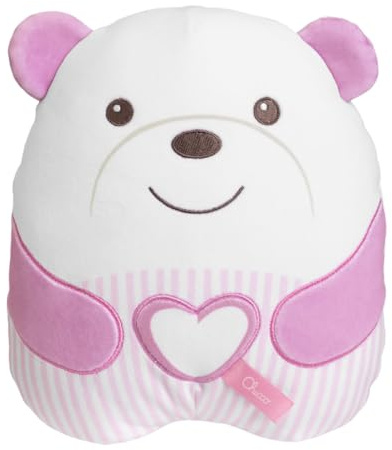 Chicco Peluche Tenero Orsetto, Morbido Peluche Elettronico per Bambini, Imbottitura Morbida, 20 Minuti di Musica Rilassante e Meditativa, Luce Soffusa, Lavabile in Lavatrice, 0 Mesi +, Rosa