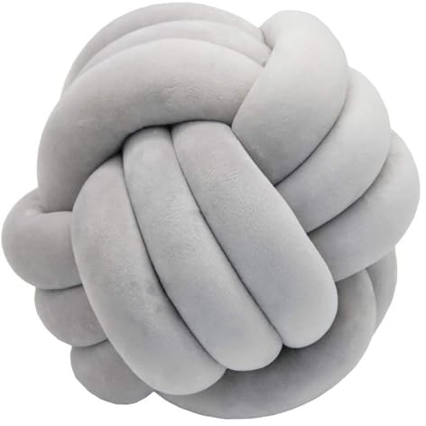 Cuscino di palla di nodo, Cuscino di Vita Morbida, Cuscino di Fiocco di Peluche Breve decorativo per la decorazione della camera da letto